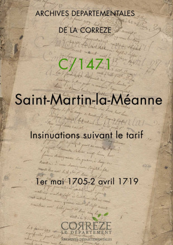 1er mai 1705-2 avril 1719