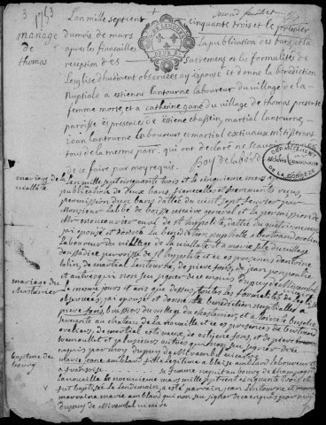 Baptêmes, mariages, sépultures (1753-1792)
