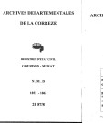 Naissances, mariages, décès (1853-1862)