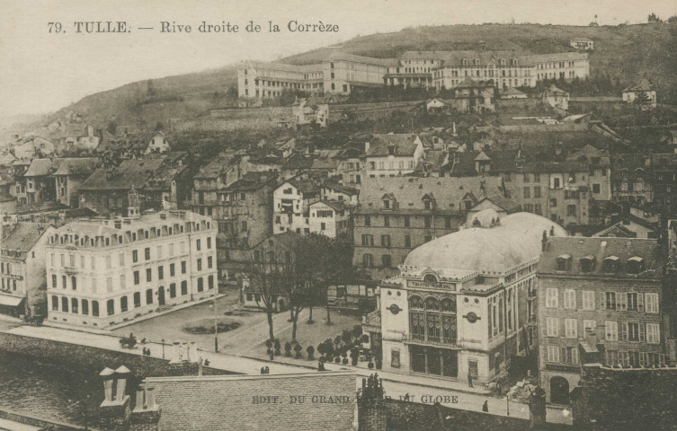 Tulle : "79. Tulle. - Rive droite de la Corrèze".