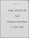 Sépultures (1747-1769).