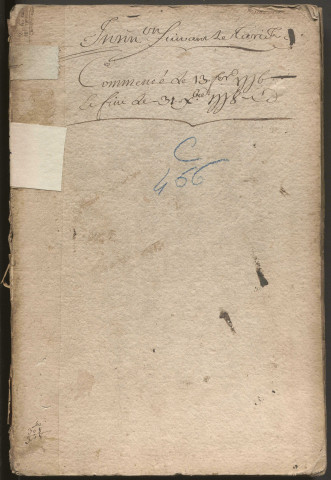 13 février 1776-31 décembre 1778