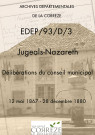 Délibérations du conseil municipal. 12 mai 1867-28 décembre 1880