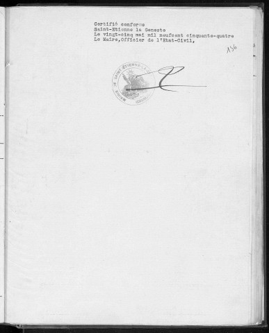 Tables décennales des décès (1943-1952)