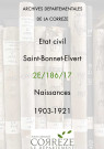 Naissances (1903-1921).
