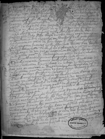 Baptêmes, mariages, sépultures (1733-1752)