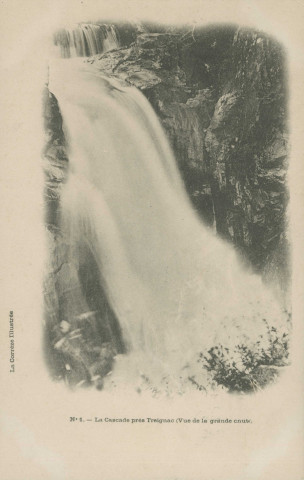 Saint-Hilaire-les-Courbes : "La Corrèze illustrée - N°1. - la cascade près Treignac (vue de la grande chute)".