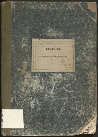 Délibérations du conseil municipal. 24 mars 1872-25 mars 1878