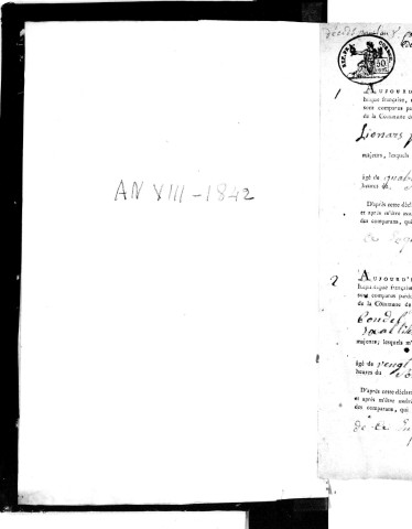 Décès (1800-1842)