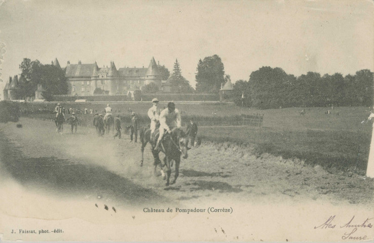 Arnac-Pompadour : "Château de Pompadour (Corrèze)".