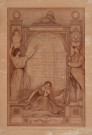 Brevet offert par l'Union des Grandes Associations à la commune de Saint-Julien-prés-Bort où sont inscrits les "morts pour la France" de la guerre de 1914-1918.