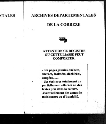 Naissances, mariages, décès (1823-1832)