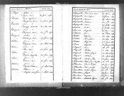 Tables décennales des naissances (1863-1872)