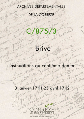 3 janvier 1741-23 avril 1742