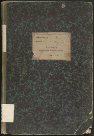 Délibérations du conseil municipal. 16 mai 1863-5 décembre 1880