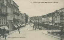 Tulle : "57 Tulle - Le quai de la République et le Valon".