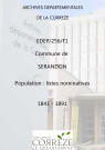 Population : listes nominatives. 1841-1891