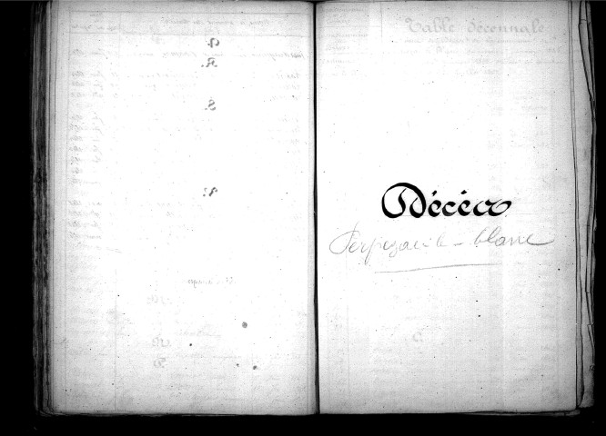 Tables décennales des mariages (1843-1852)