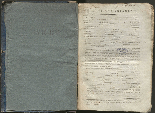 Mariages (1801-1842)