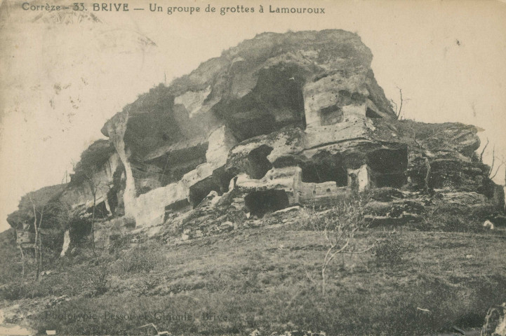 Noailles : "Corrèze - 33. Brive - Un groupe de grottes à Lamouroux".