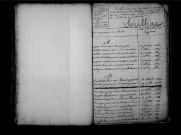 Tables décennales des mariages (1813-1822)