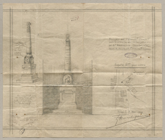 Eglise. Presbytère. Cimetière. Monument aux morts. Mairie.