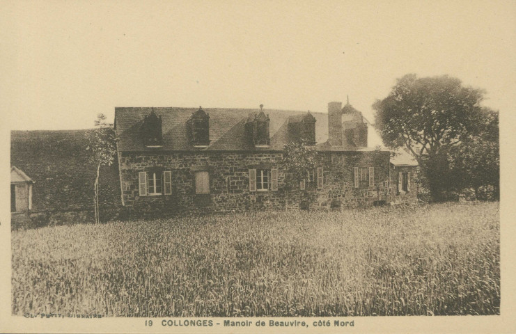 Collonges-la-Rouge : "19 Collonges - Manoir de Beauvire, côté Nord".