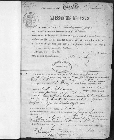 Naissances (1878)