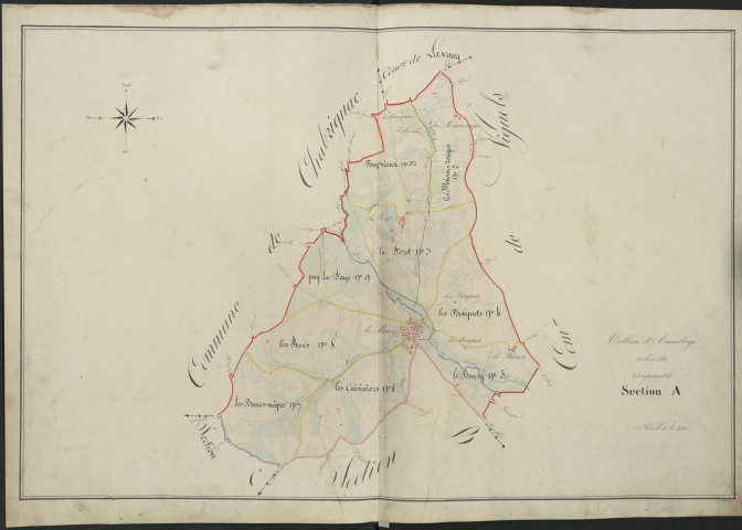 Tableau d'assemblage de la section A