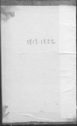 Naissances, mariages, décès (1813-1822)