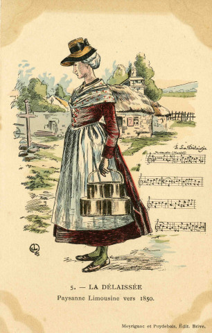 "5. - La délaissée. Paysanne limousine vers 1850".