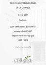 Répertoire chronologique : 19 juillet 1842-8 juillet 1878