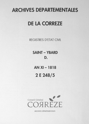 Décès (1803-1818)