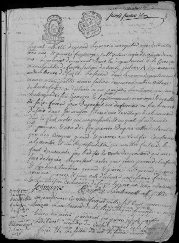 Naissances, mariages, décès (1793-1797)