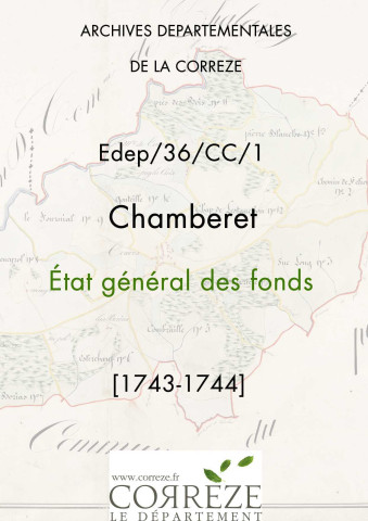 État général des fonds. 1743-1744