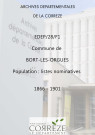Population : listes nominatives (1866-1901), mouvements de population (1889-1891).