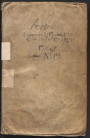 1er juillet 1720-26 février 1723