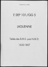 Baptêmes, mariages, sépultures et tables (1632-1807)