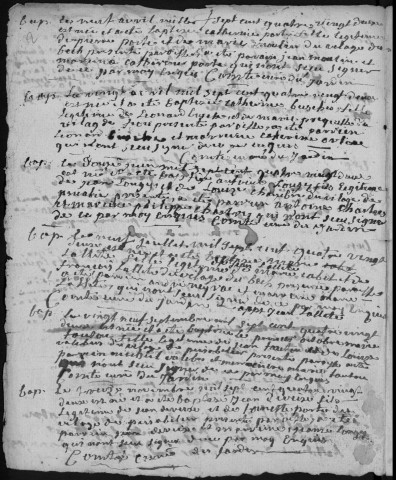 Baptêmes, mariages, sépultures puis naissances, mariages, décès (1782-1802)