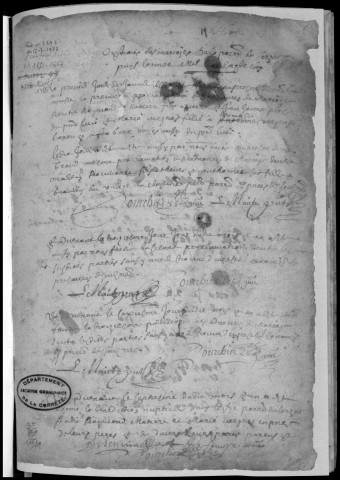 Baptêmes, mariages, sépultures (1655-1713)