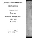 Naissances, mariages, décès (1803-1812)