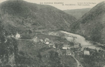 Soursac : "La Corrèze illustrée - Gorges de la Dordogne - 68. Nauzenac - Pont suspendu".