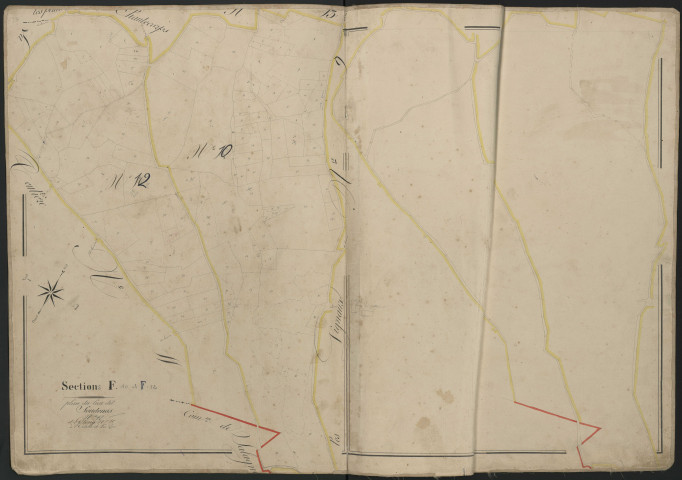 Section F10/F12 de l'Etang et de Soudenas