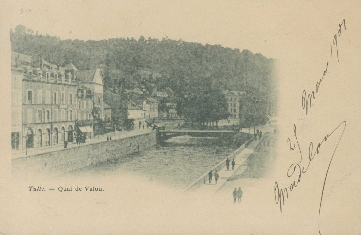 Tulle : "Tulle. - Quai de Valon.".