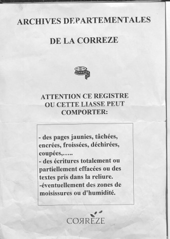 Naissances, mariages, décès (1873-1882)