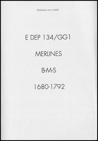 Baptêmes, mariages, sépultures (1680-1792)