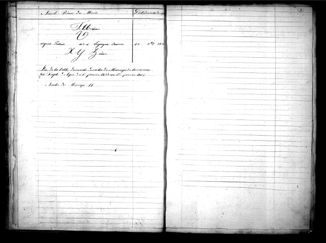 Tables décennales des mariages (1833-1842)
