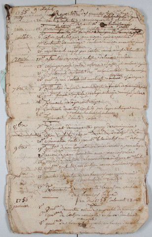 Répertoire chronologique : 1755-1763