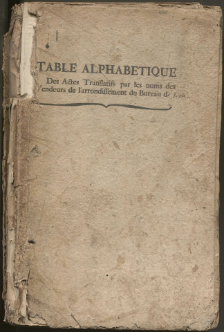 Table des vendeurs