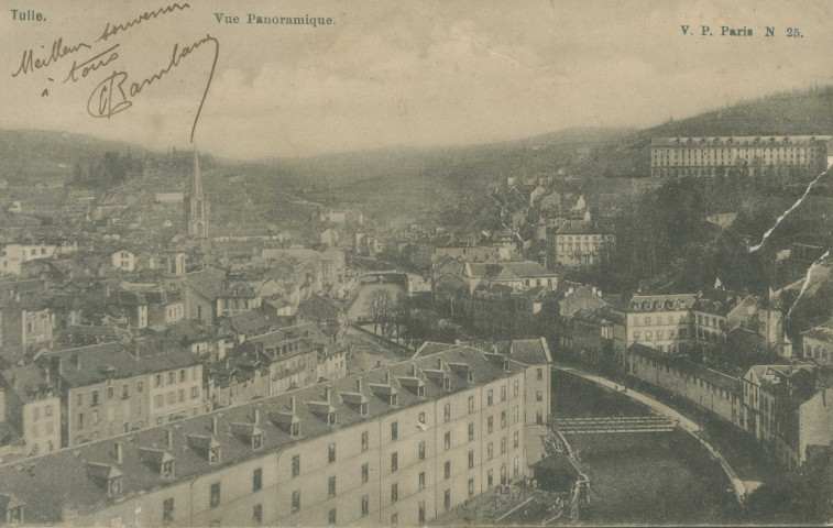 Tulle : "Tulle. Vue panoramique. N 25.".